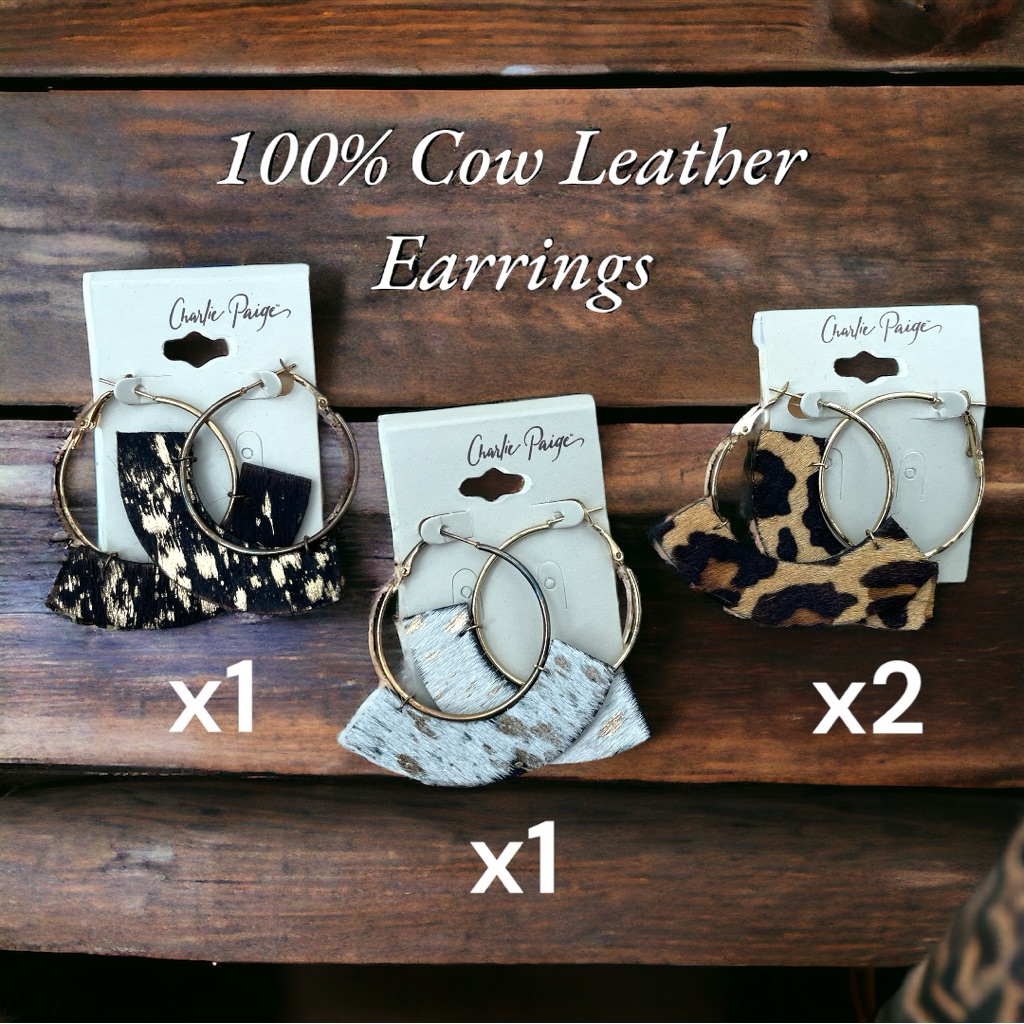 Sale - 100% Cow Leather Earring’s